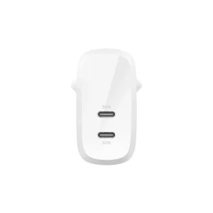 Adaptador de Corrente Belkin AC Charger Usb-C 2x30W
