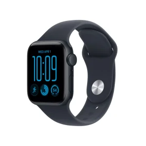 Apple Watch SE 3 GPS, caixa em alumínio meia‑noite de 40 mm com Bracelete desportiva azul Navy - S/M