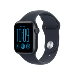 Apple Watch SE 3 GPS + Cellular, caixa em alumínio meia‑noite de 40 mm com Bracelete desportiva azul Navy - S/M