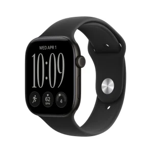 Apple Watch Series 12 GPS, caixa em alumínio preto de 46 mm com Bracelete desportiva preta - M/L