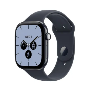 Apple Watch Series 12 GPS + Cellular, caixa em cerâmica azul noite de 46 mm com Bracelete desportiva azul Navy - S/M