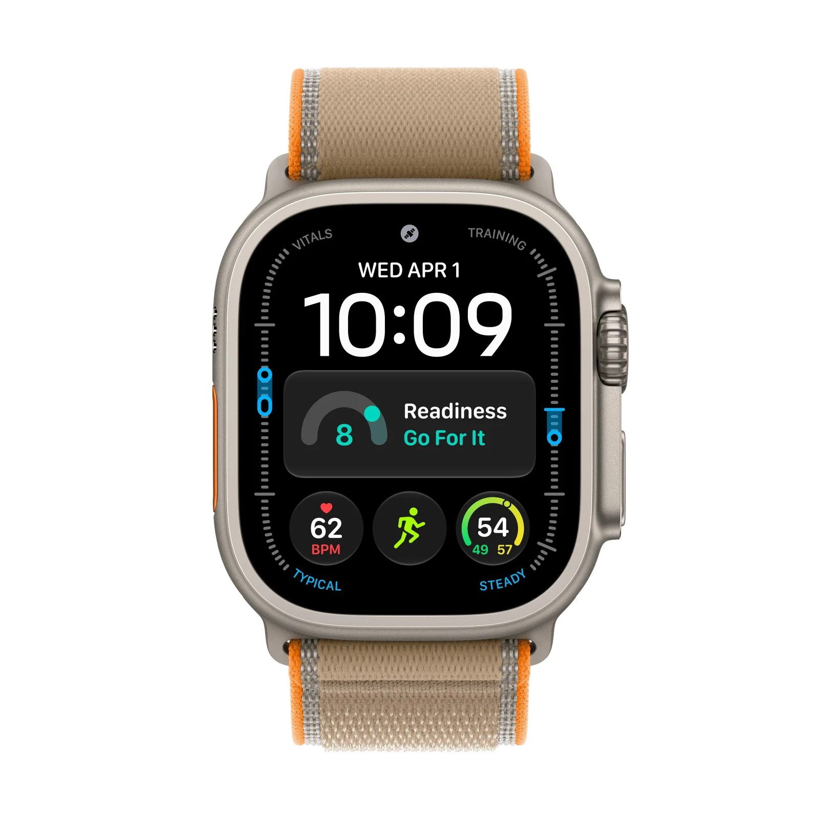 Apple Watch Ultra 4 GPS + Cellular, Caixa em titânio natural de 49 mm com Loop Trail areia ‑ M/L - Image 2