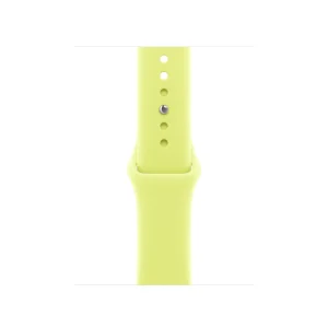 Bracelete desportiva amarelo‑néon de 42 mm - S/M
