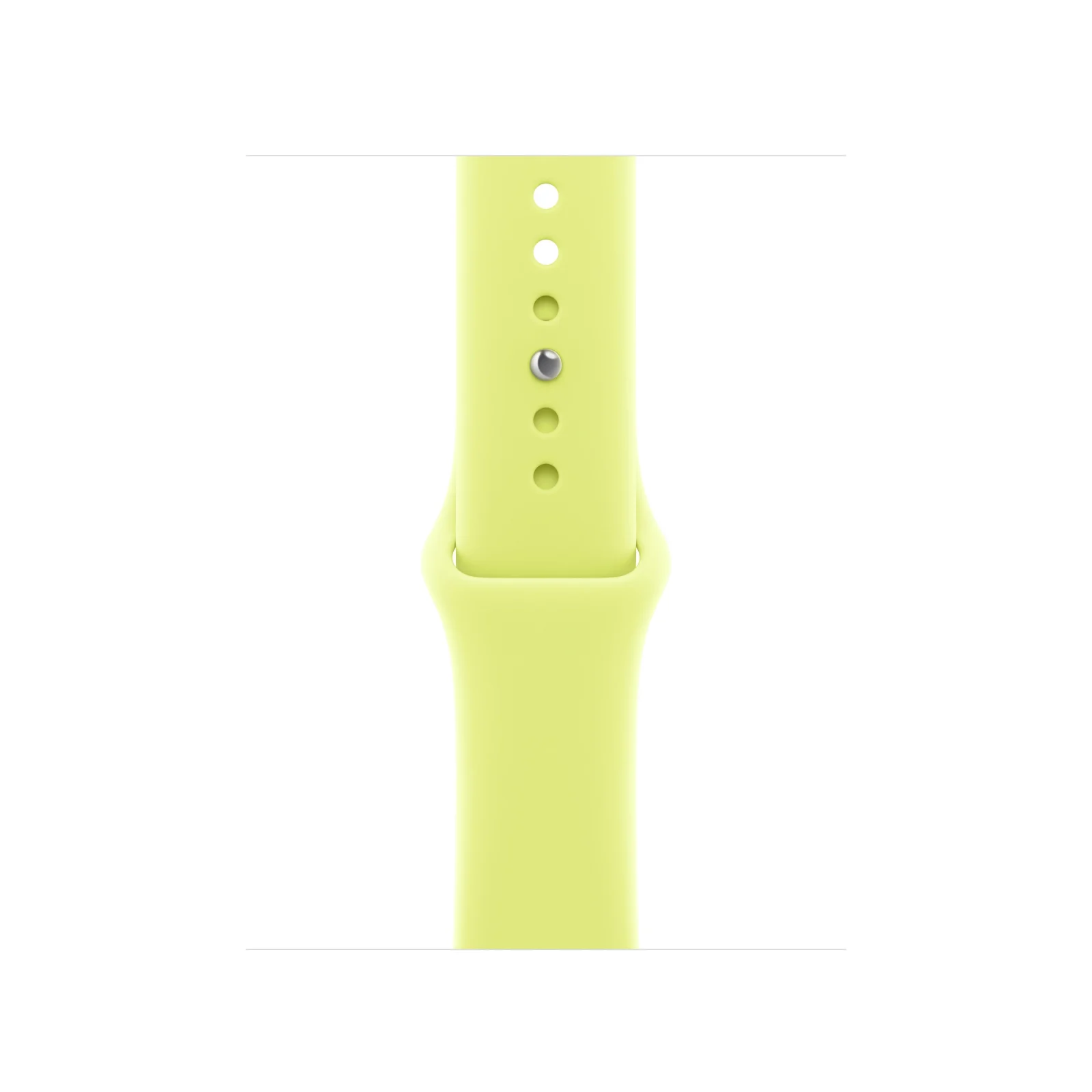 Bracelete desportiva amarelo‑néon de 42 mm - S/M
