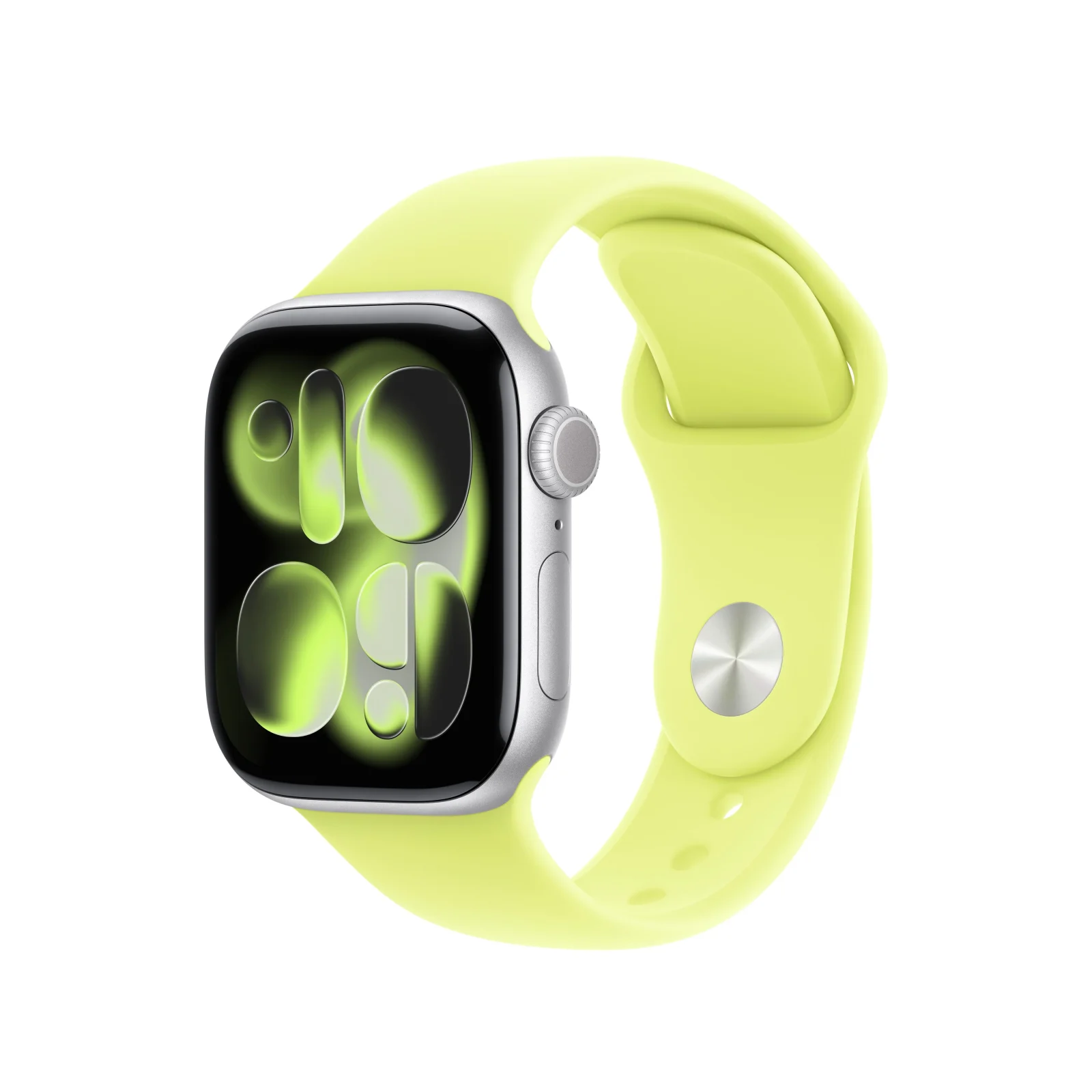 Bracelete desportiva amarelo‑néon de 42 mm - S/M - Image 2