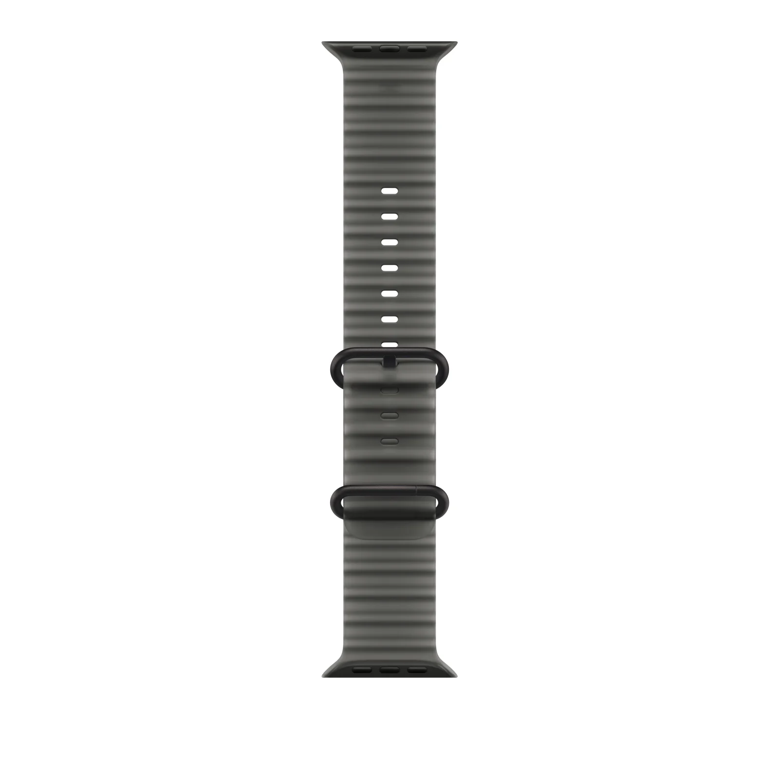 Bracelete Ocean preto translúcido de 49 mm - Titânio preto