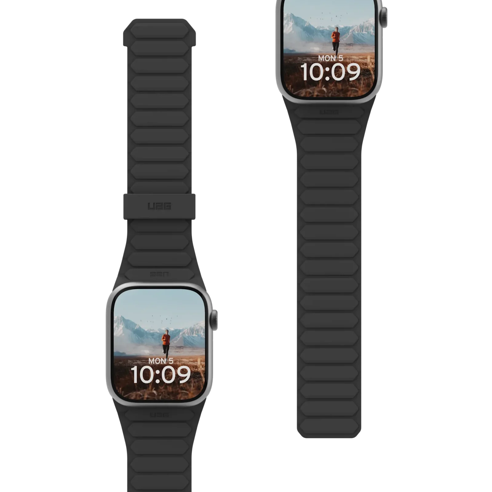 Bracelete UAG Watch 41/40/38 Pathfinder Black/Titanium - Image 2