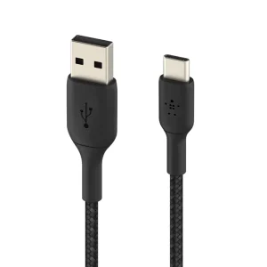 Cabo Belkin Braided Usb-C to Usb-A Cable 1m Preto