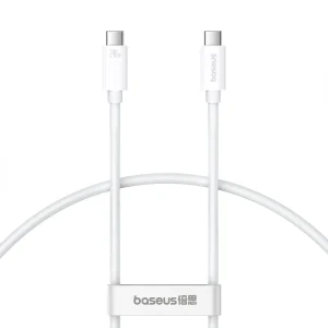 Cabo Carregamento Rápido Baseus Superior Series 2 USB4 Full-Function Type-C to Type-C 240W Branco