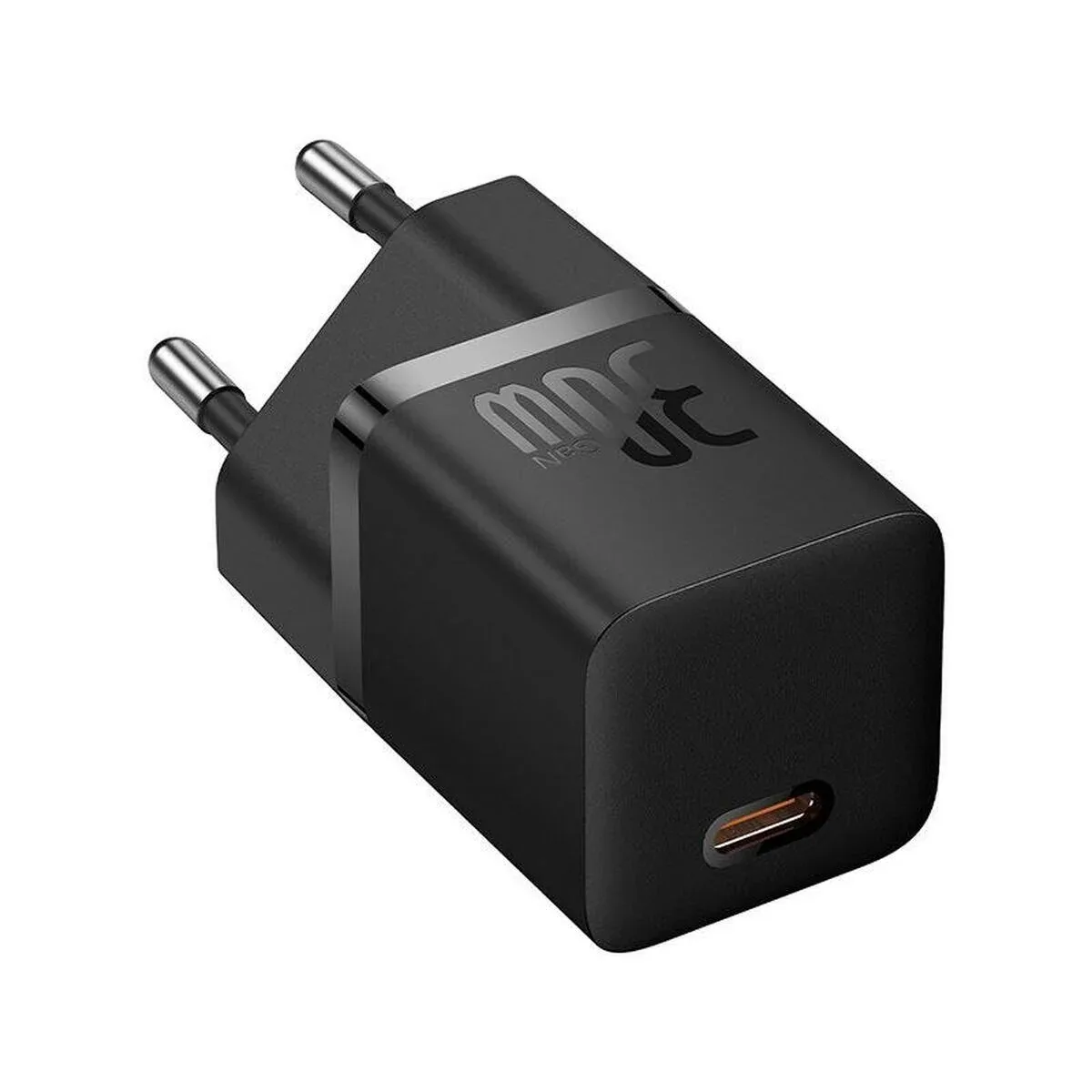 Carregador Baseus Gan5 Fast Charger(Mini) 1C 30W Eu Cluster Black - Image 2