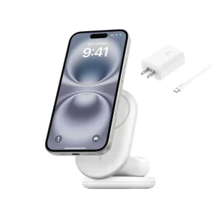 Carregador Belkin BoostCharge 2-in-1 Magnetic Foldable Wireless Charger with Qi2 15W