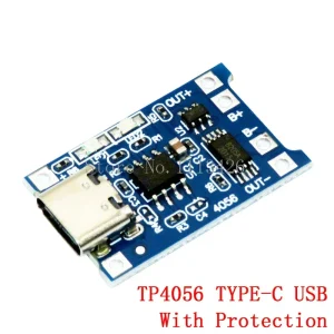 Placa módulo 5 V 1 A USB-C carregador bateria 18650 TP4056