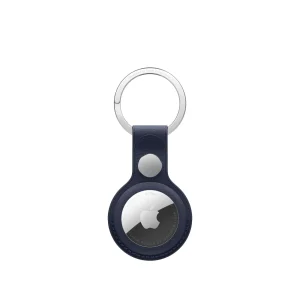 Porta‑chaves em tecido FineWoven para AirTag - Azul navy