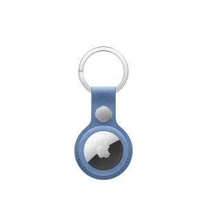 Porta‑chaves em tecido FineWoven para AirTag – Azul silvestre