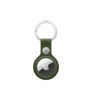 Porta‑chaves em tecido FineWoven para AirTag - Musgo