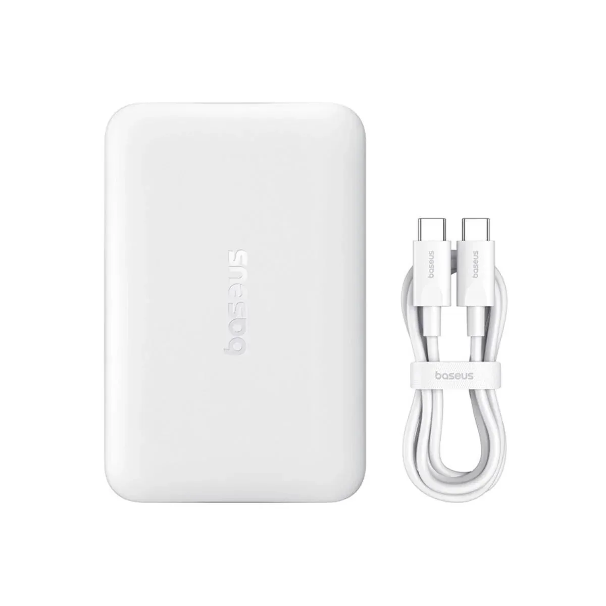 Powerbank Baseus Magnético Enerfill 10000mAh 30W USB-C Branco